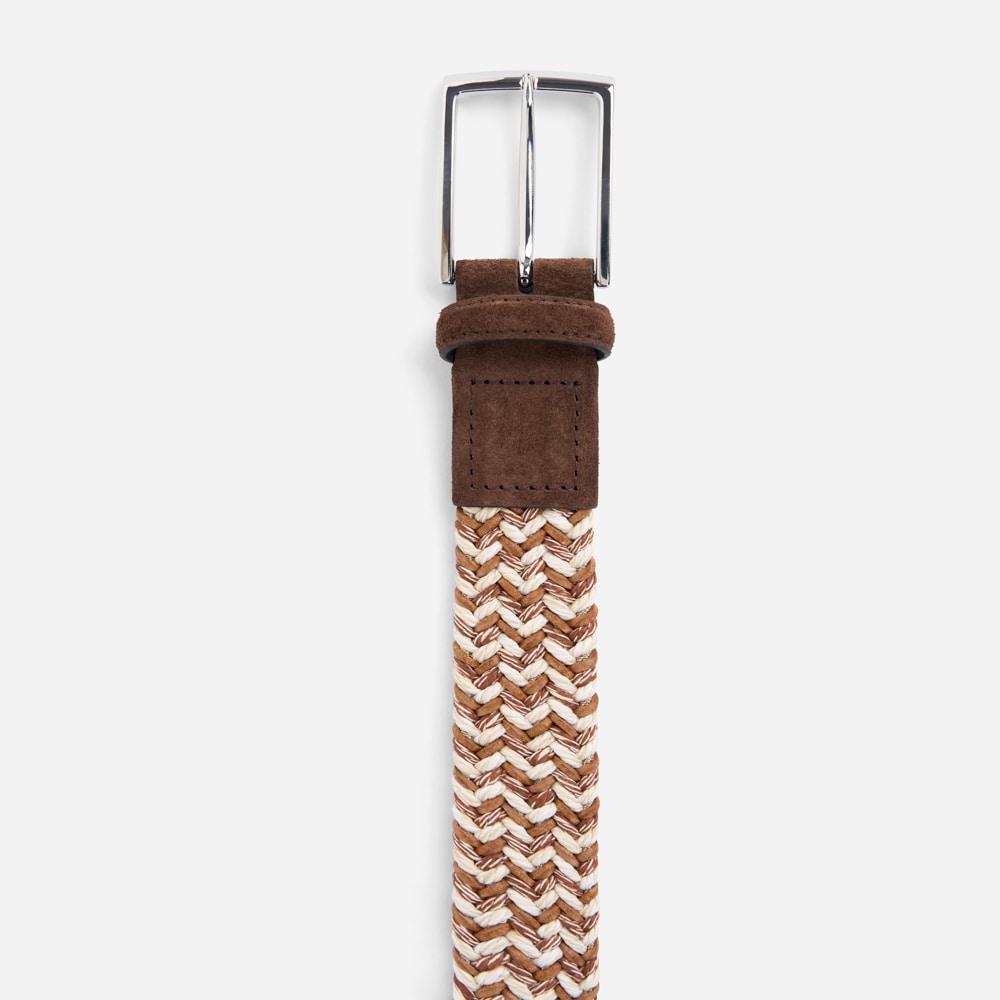 Elastic Belt - Beige-Brown