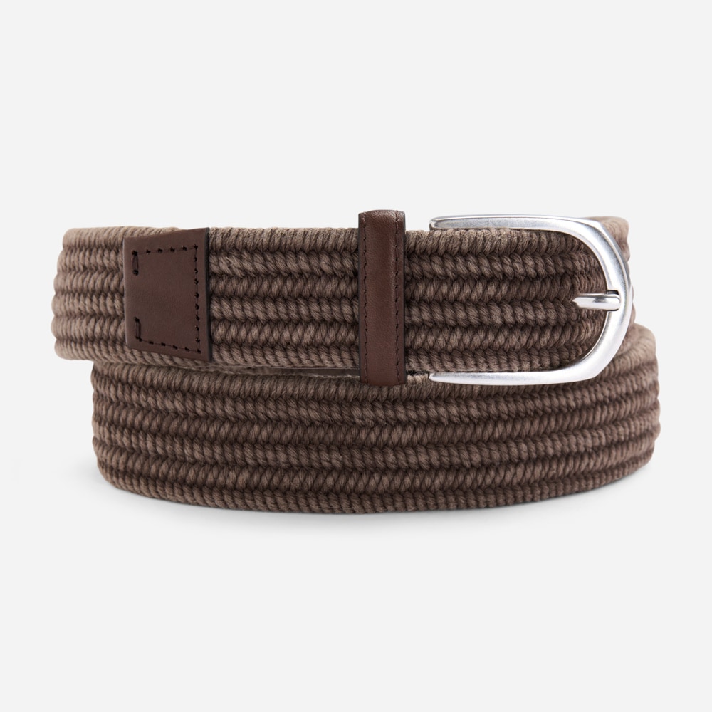 Elastic Washed Belt - Taupe