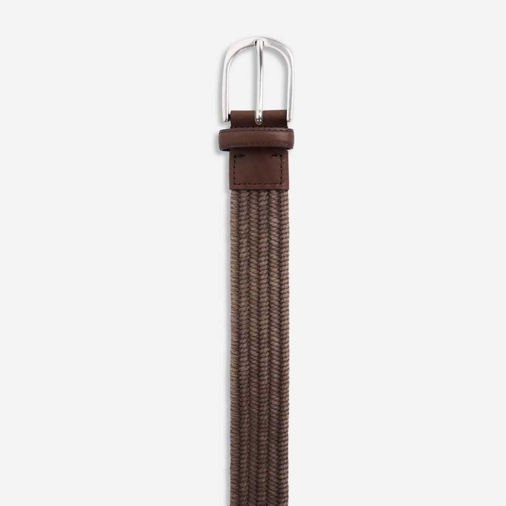 Elastic Washed Belt - Taupe