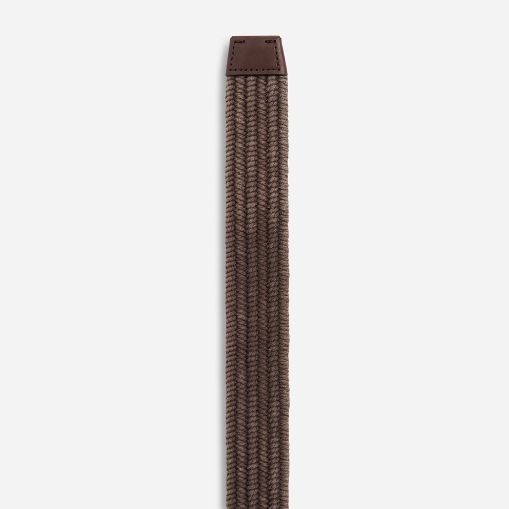 Elastic Washed Belt - Taupe