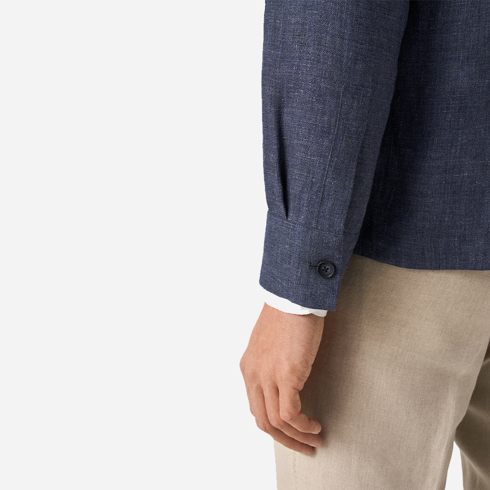 Overshirt Linen - Navy-Blue