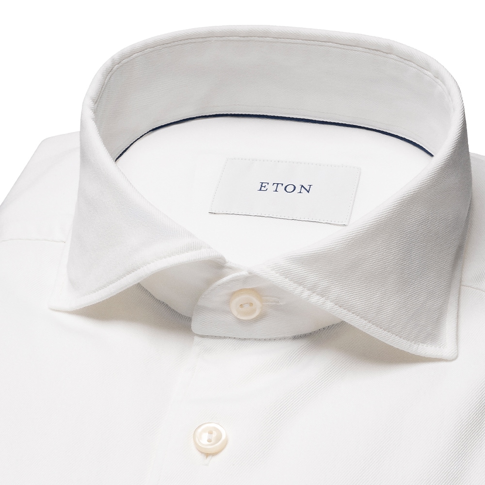 Slim Denim Stretch Shirt - White