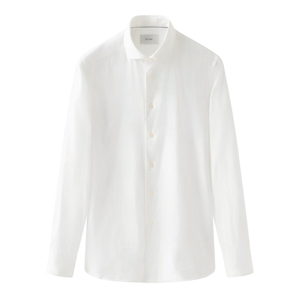 Slim Denim Stretch Shirt - White