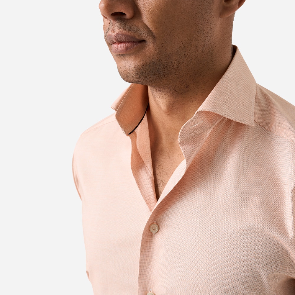 Slim Oxford Shirt - Orange Solid