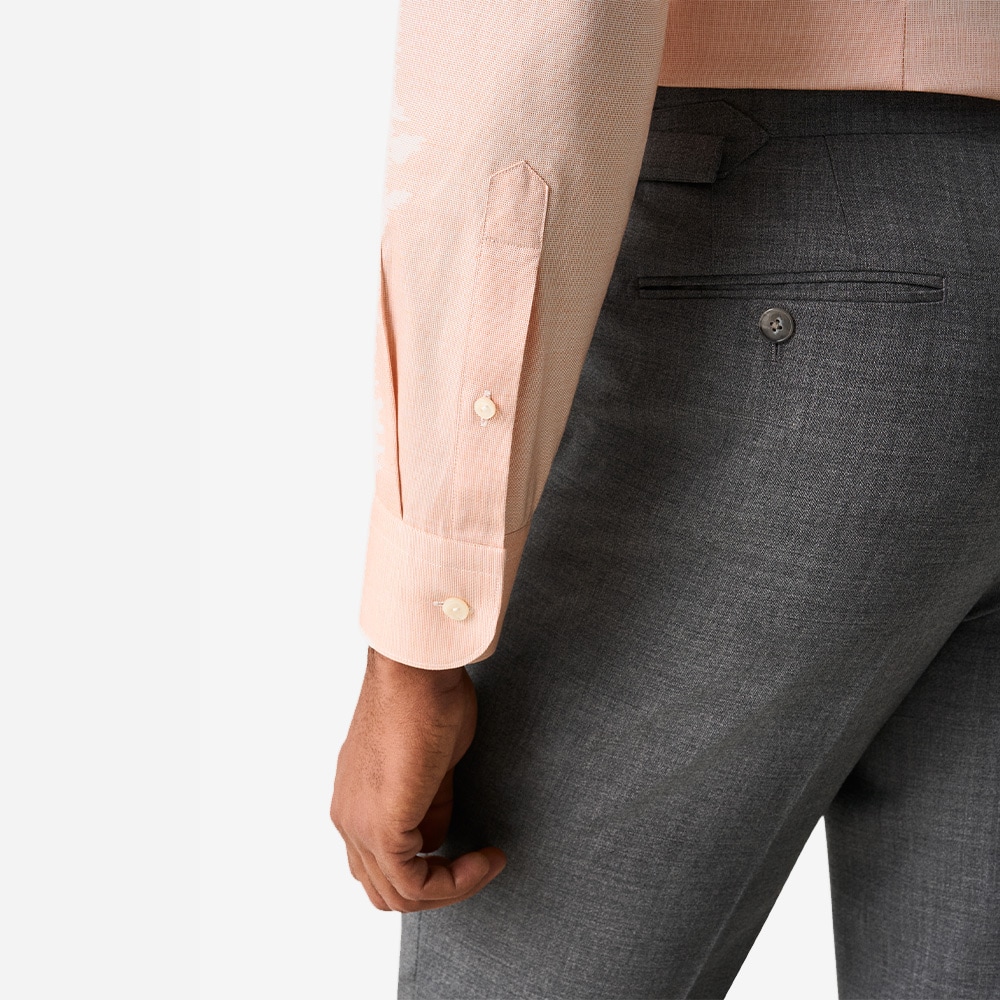 Slim Oxford Shirt - Orange Solid