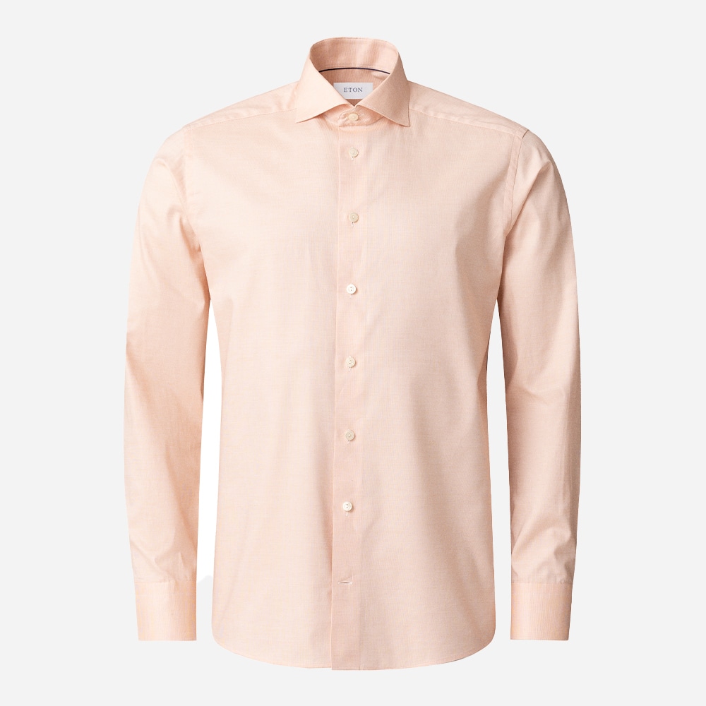 Slim Oxford Shirt - Orange Solid