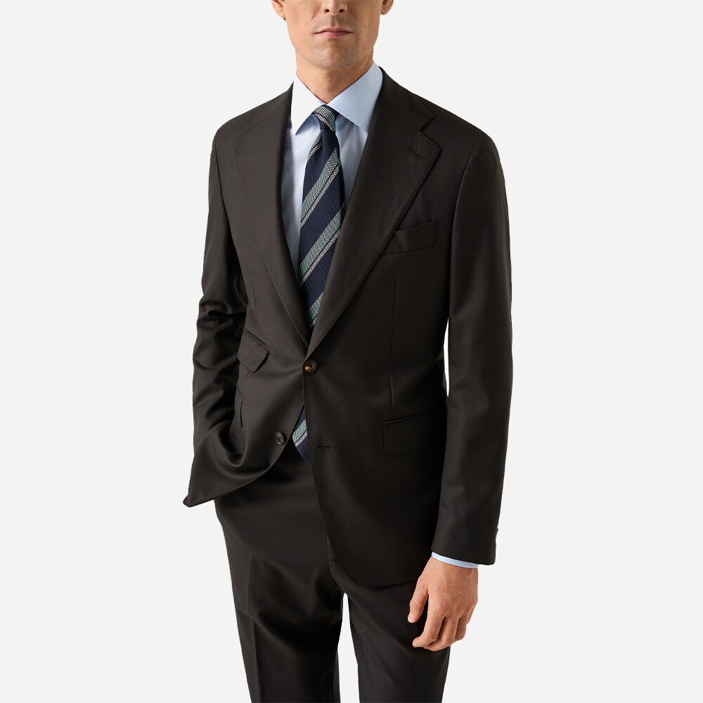 Slim Signature Twill Shirt Contrast - Ligth Blue-Geometric Effect