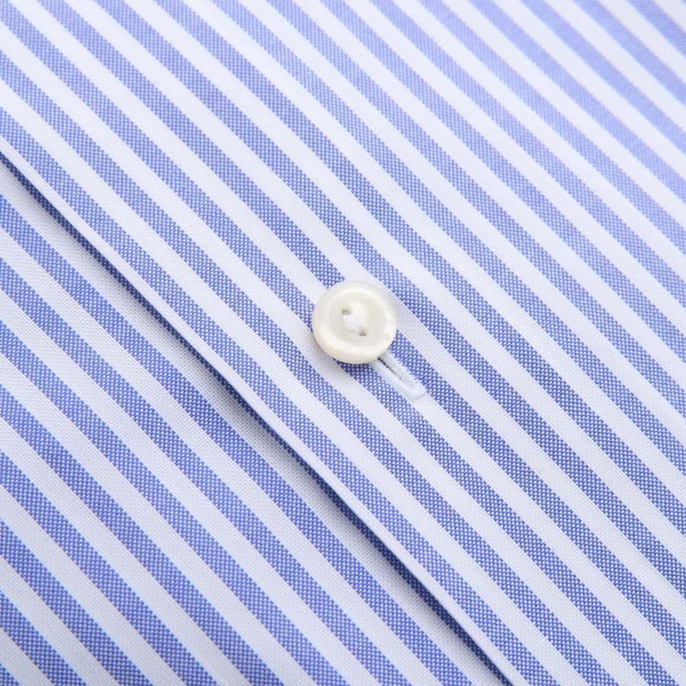 Contemporary Signature Oxford Shirt - Mid Blue Striped