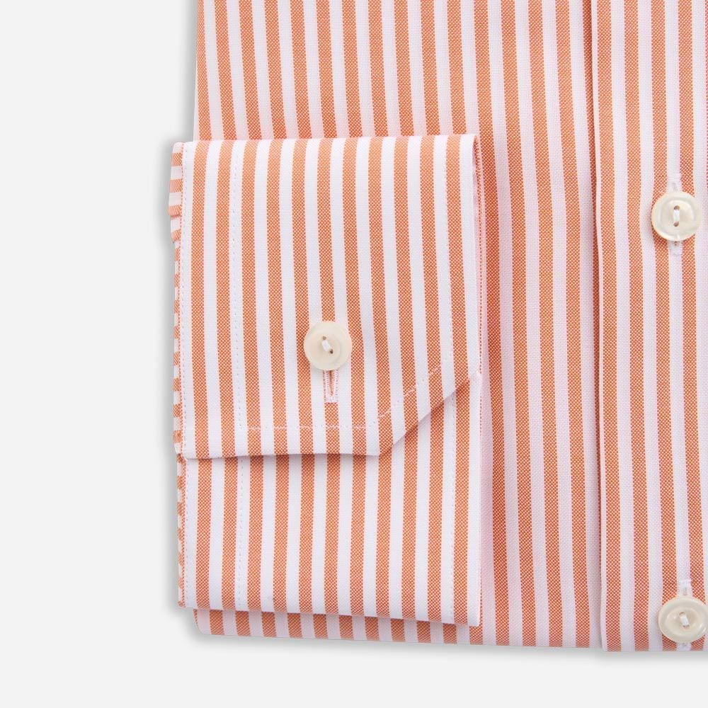 Contemporary Signature Oxford Shirt - Orange Striped