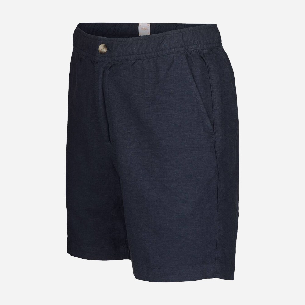 Samos Linen Shorts - Navy