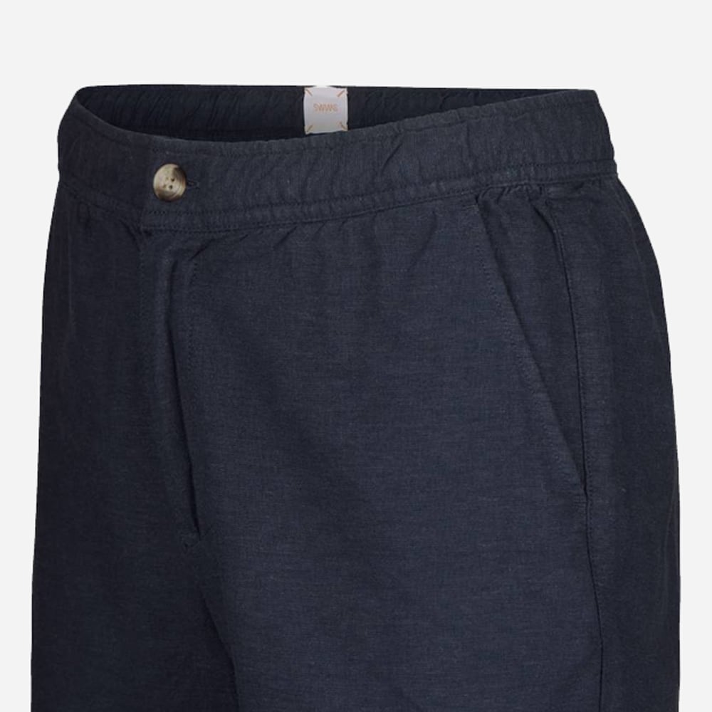 Samos Linen Shorts - Navy