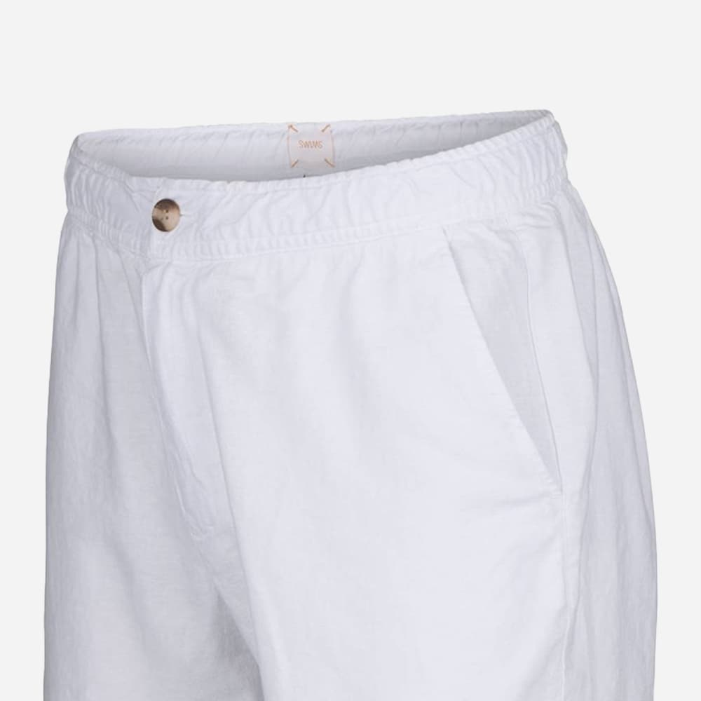 Samos Linen Shorts - White