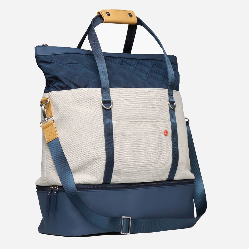 Travel Tote Knit - Navy/Sand