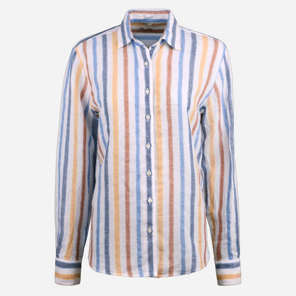 Siri Linen Shirt - Multi Stripes