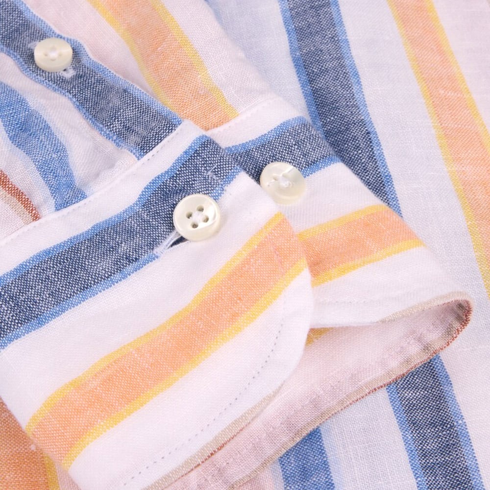 Siri Linen Shirt - Multi Stripes