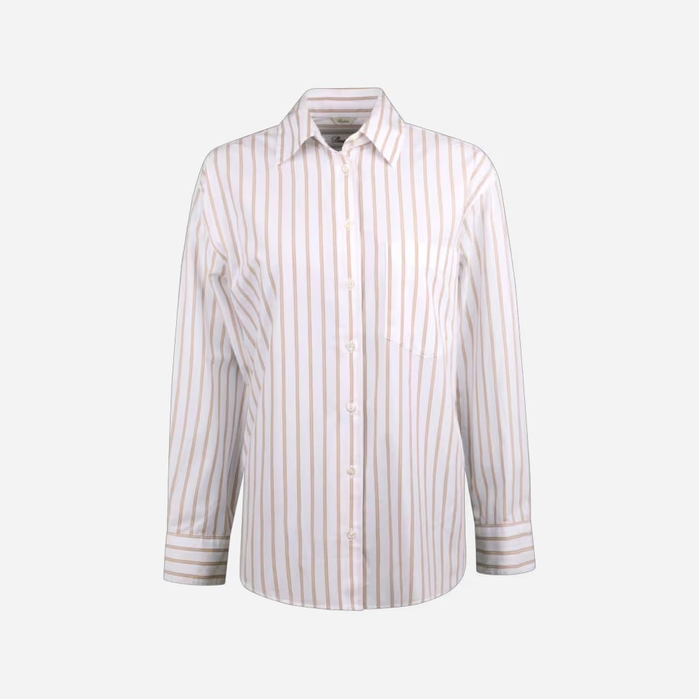 Jackie Shirt - Beige Stripes