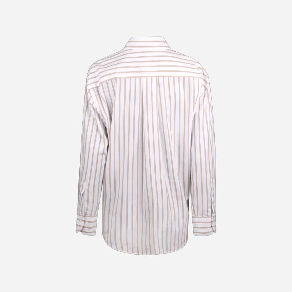Jackie Shirt - Beige Stripes