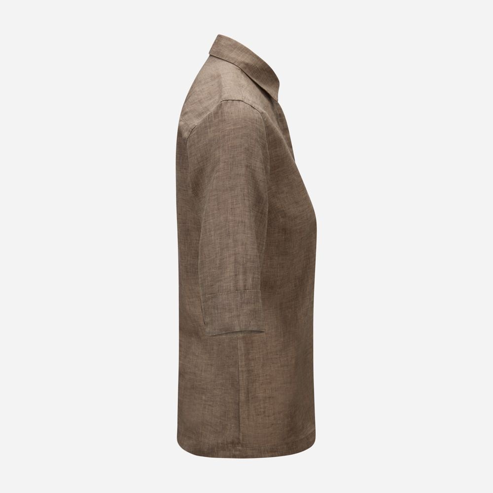 Stella Popover Shirt - Light Brown