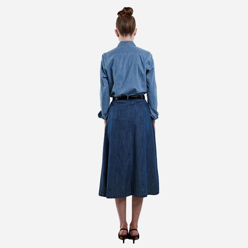 Heidi Cargo Skirt - Dark Indigo