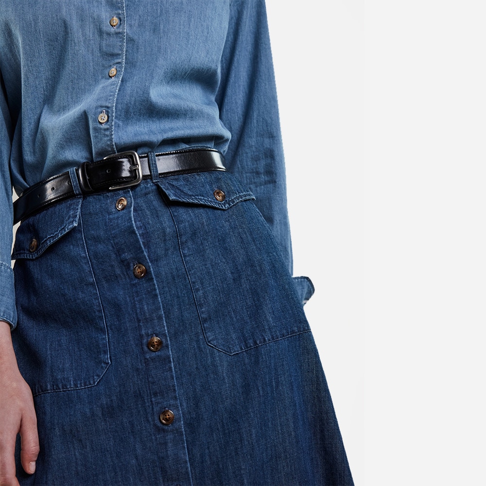 Heidi Cargo Skirt - Dark Indigo