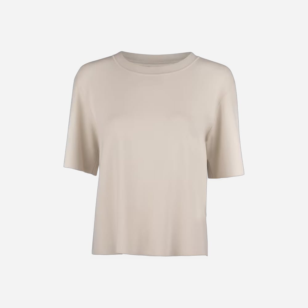 Juliana Short Sleeve Knit - Offwhite