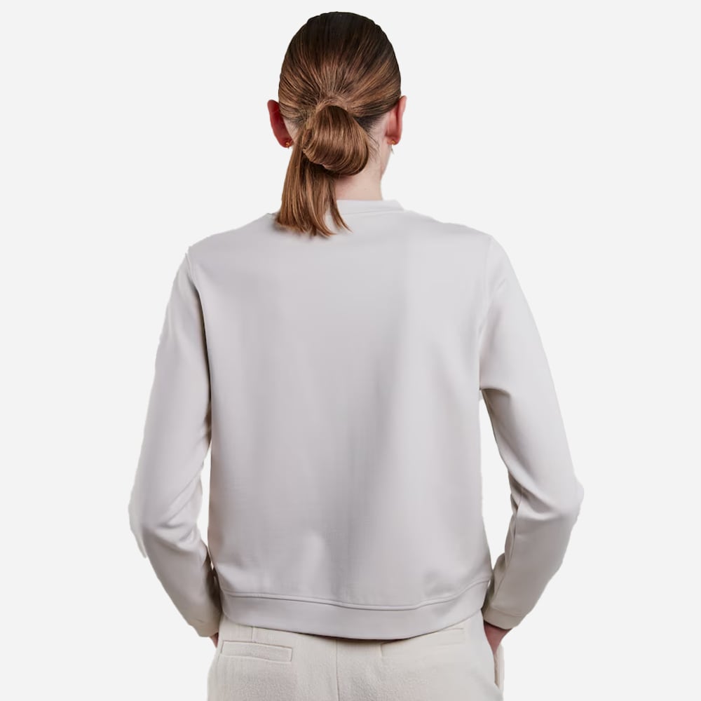 Julianna Round Neck Jersey - Light Beige