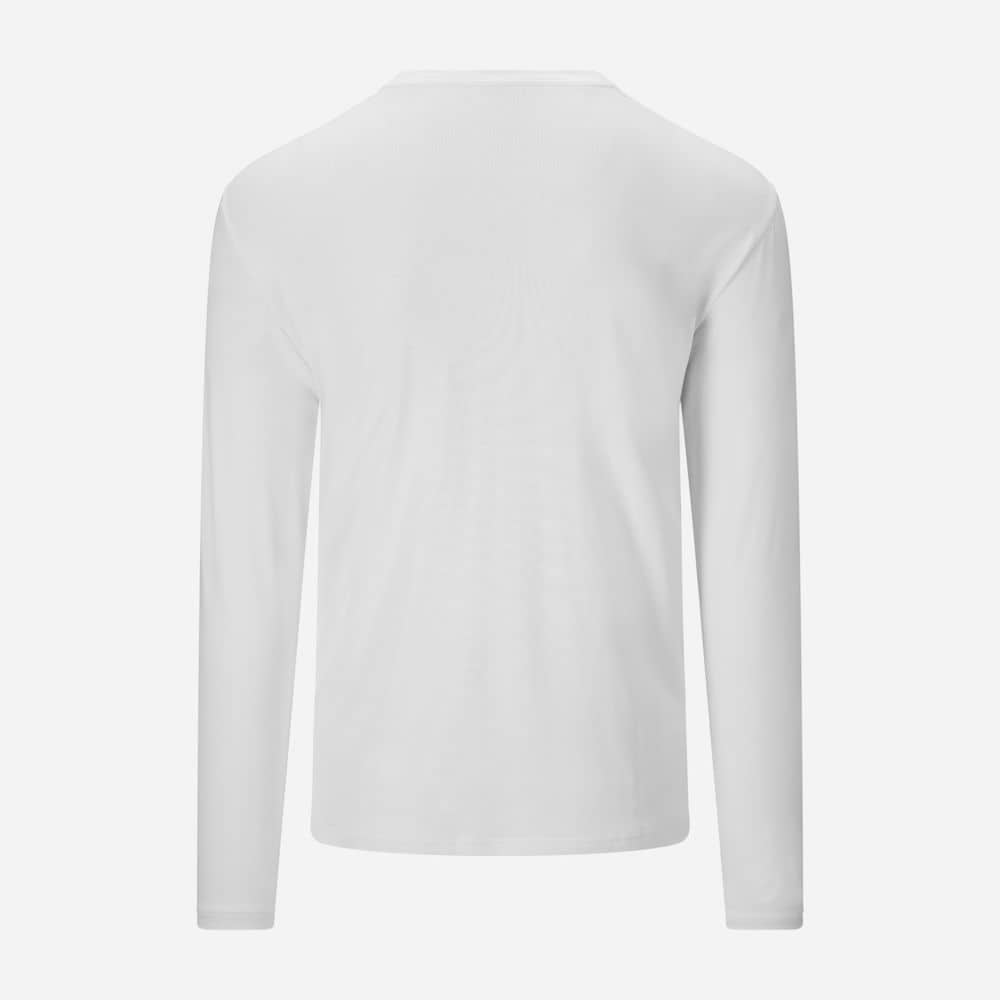 Bamboo-Cotton Longsleeve Tee - White