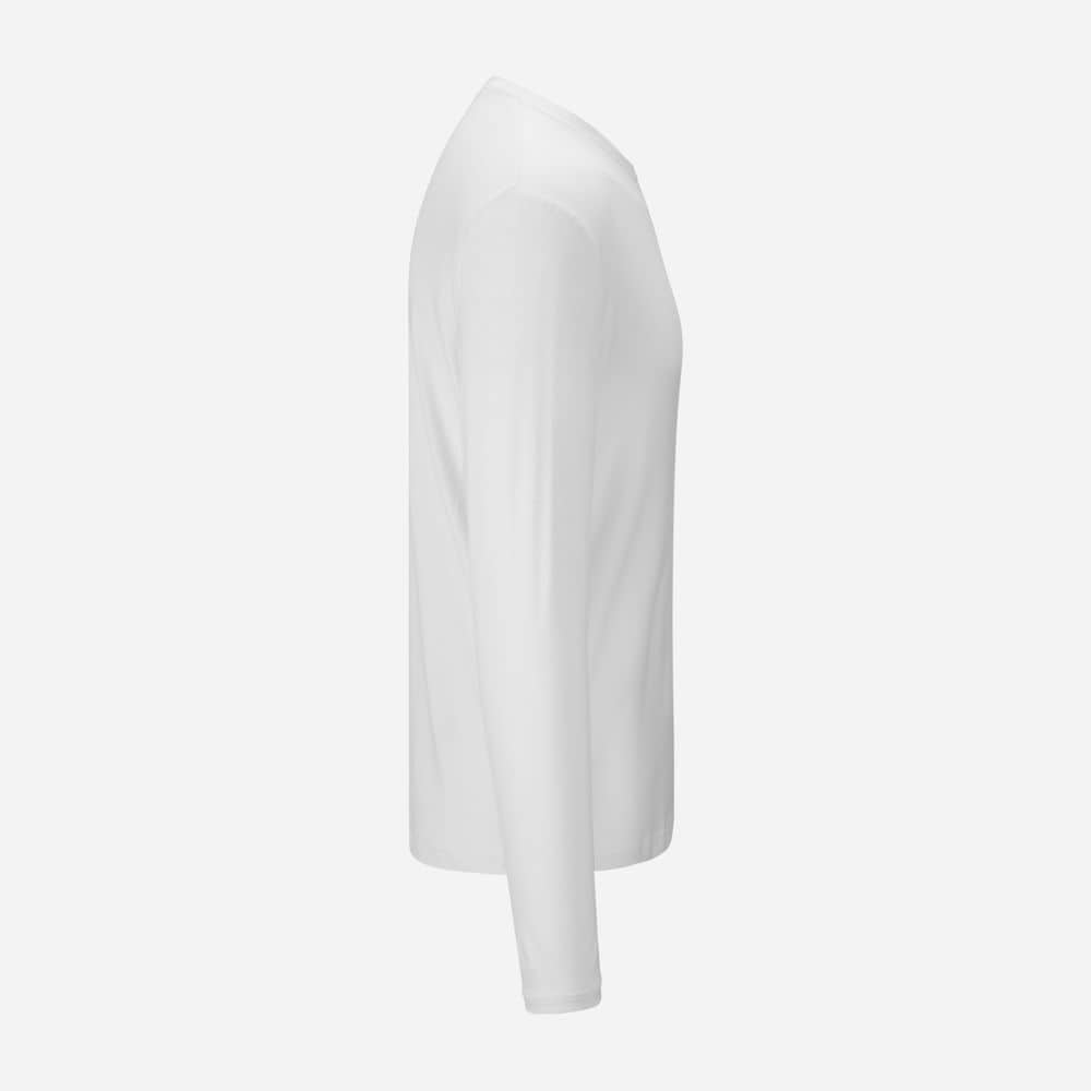 Bamboo-Cotton Longsleeve Tee - White