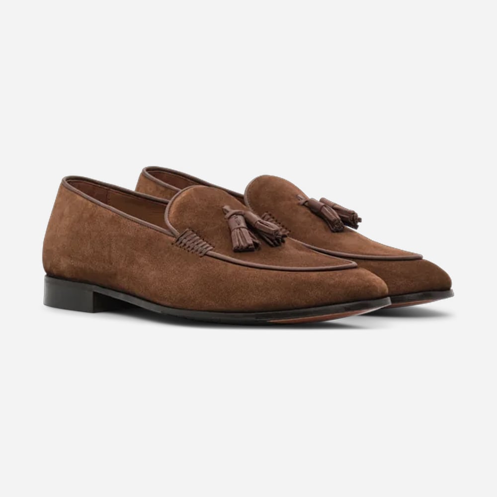 Verona Tassel Loafer - Camoscio Marrone