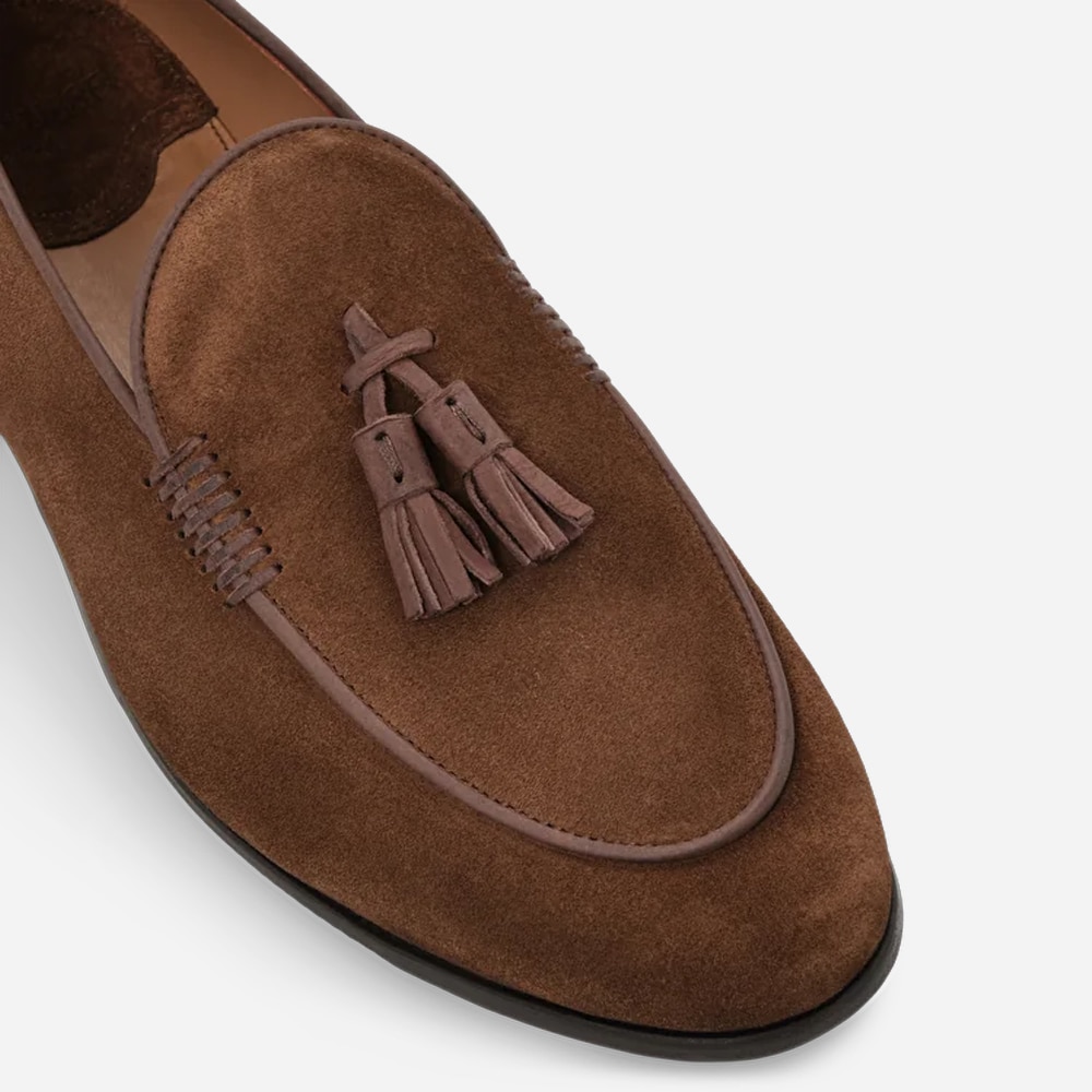 Verona Tassel Loafer - Camoscio Marrone