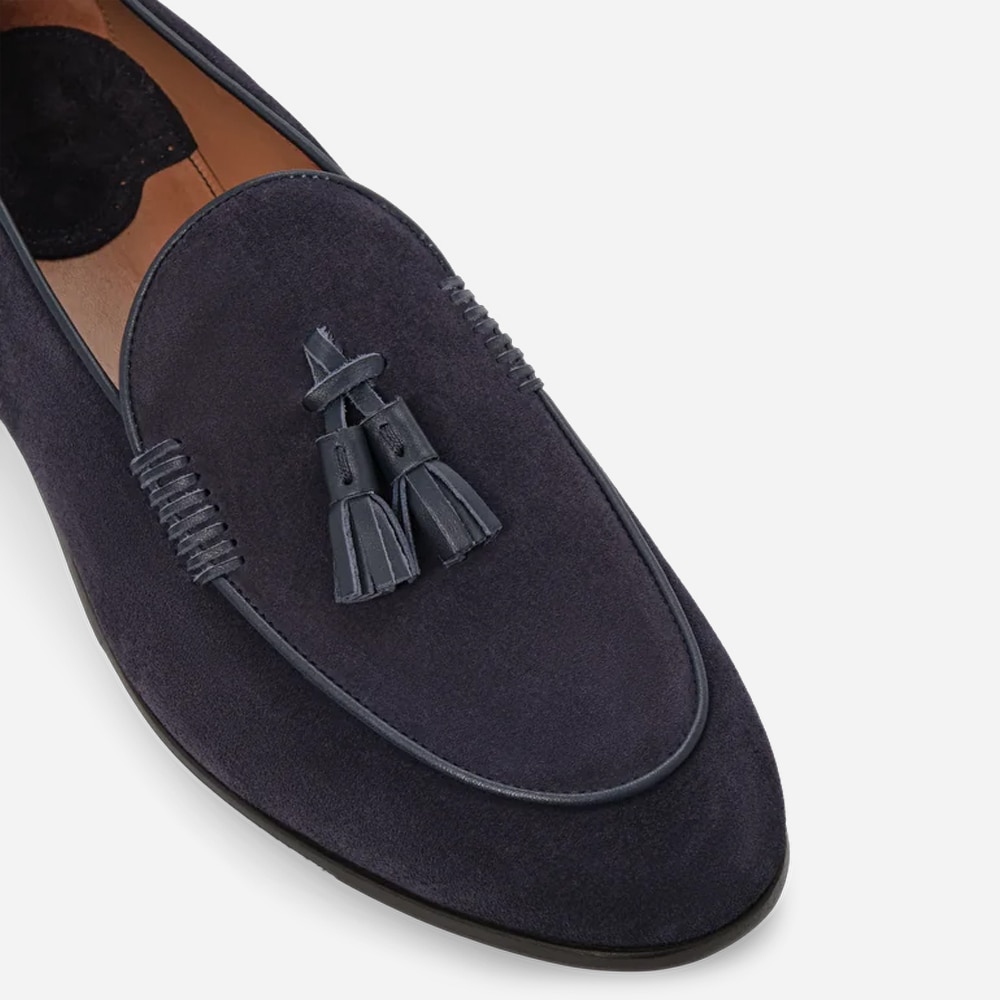 Verona Tassel Loafer - Camoscio Seda Marino