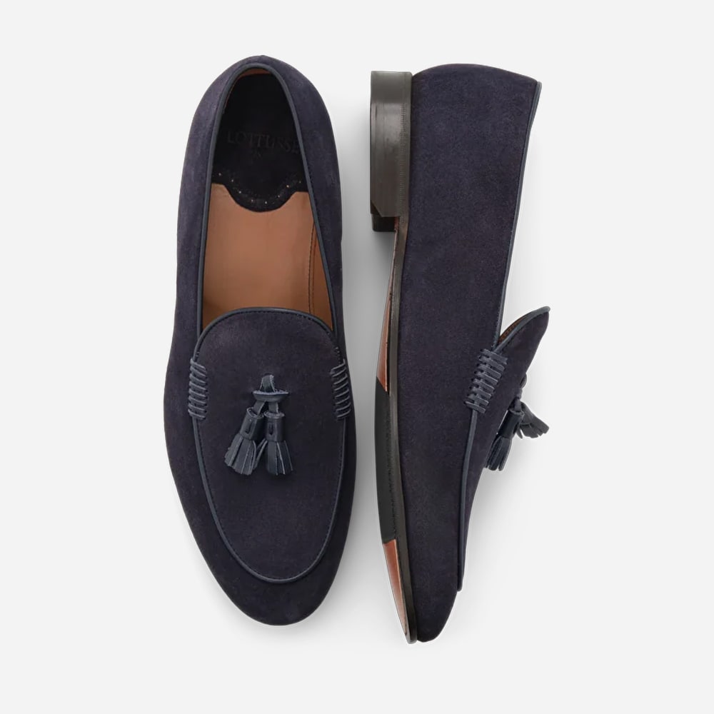 Verona Tassel Loafer - Camoscio Seda Marino
