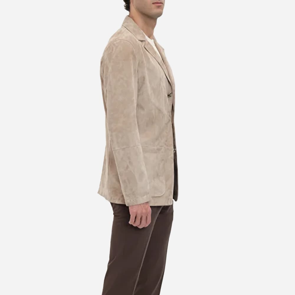 Barcelona Suede Blazer - Sueddeoil Topo