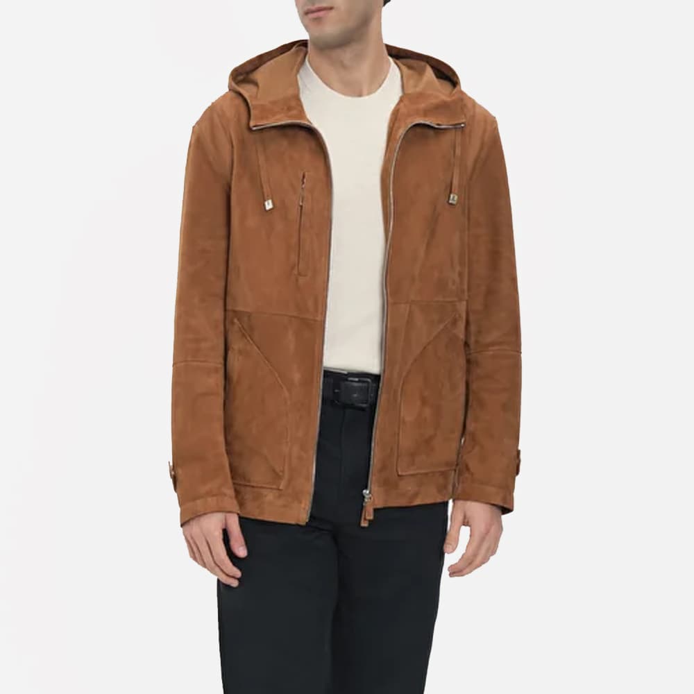 Boston Suede Jacket - Sueddeoil Camel