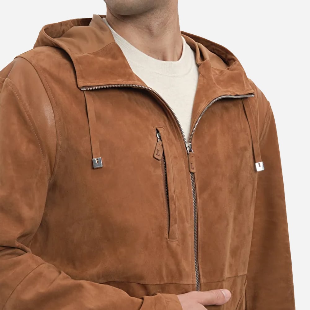 Boston Suede Jacket - Sueddeoil Camel