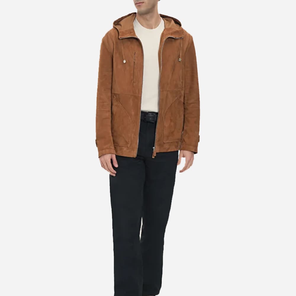 Boston Suede Jacket - Sueddeoil Camel