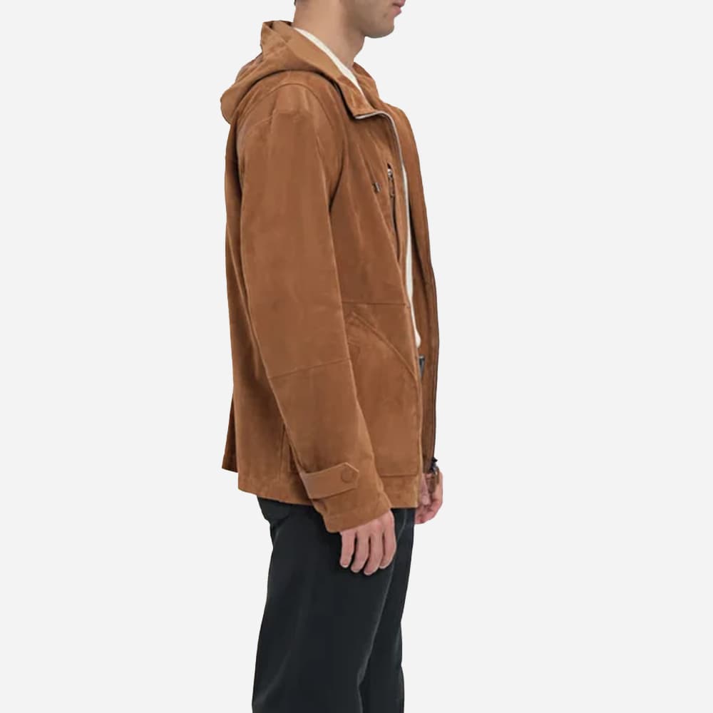 Boston Suede Jacket - Sueddeoil Camel