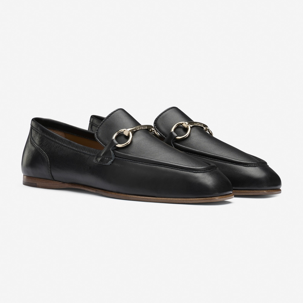 Goya Loafer Buckle - Lambsilk Black