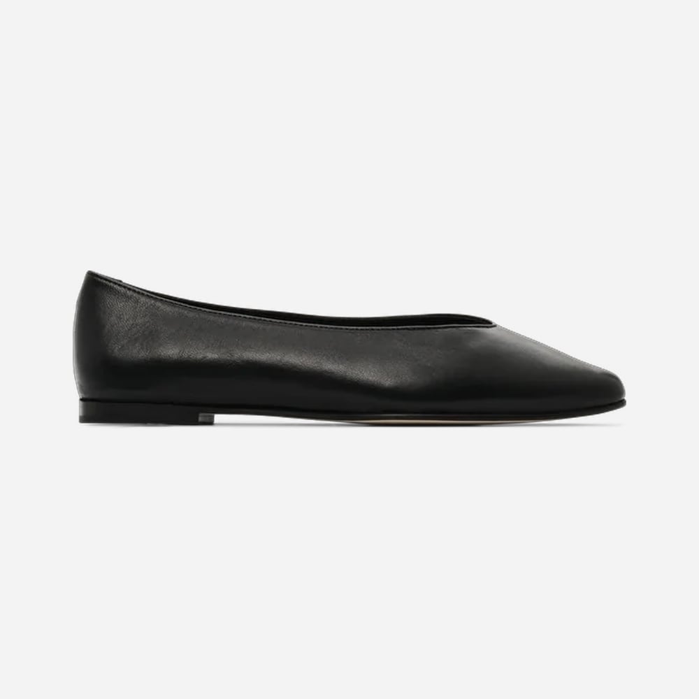 Bel Flat Ballerina - Lambsilk Black