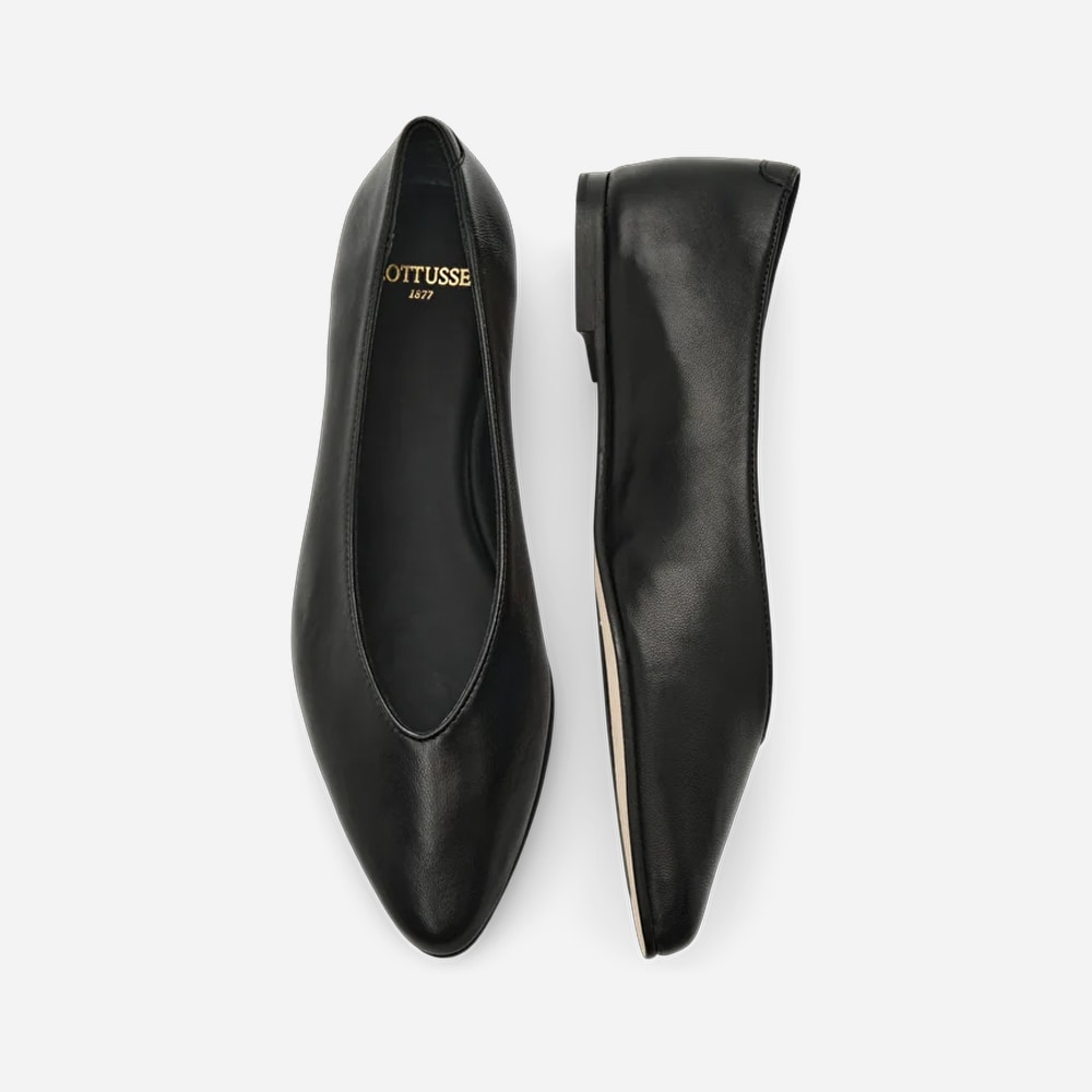 Bel Flat Ballerina - Lambsilk Black