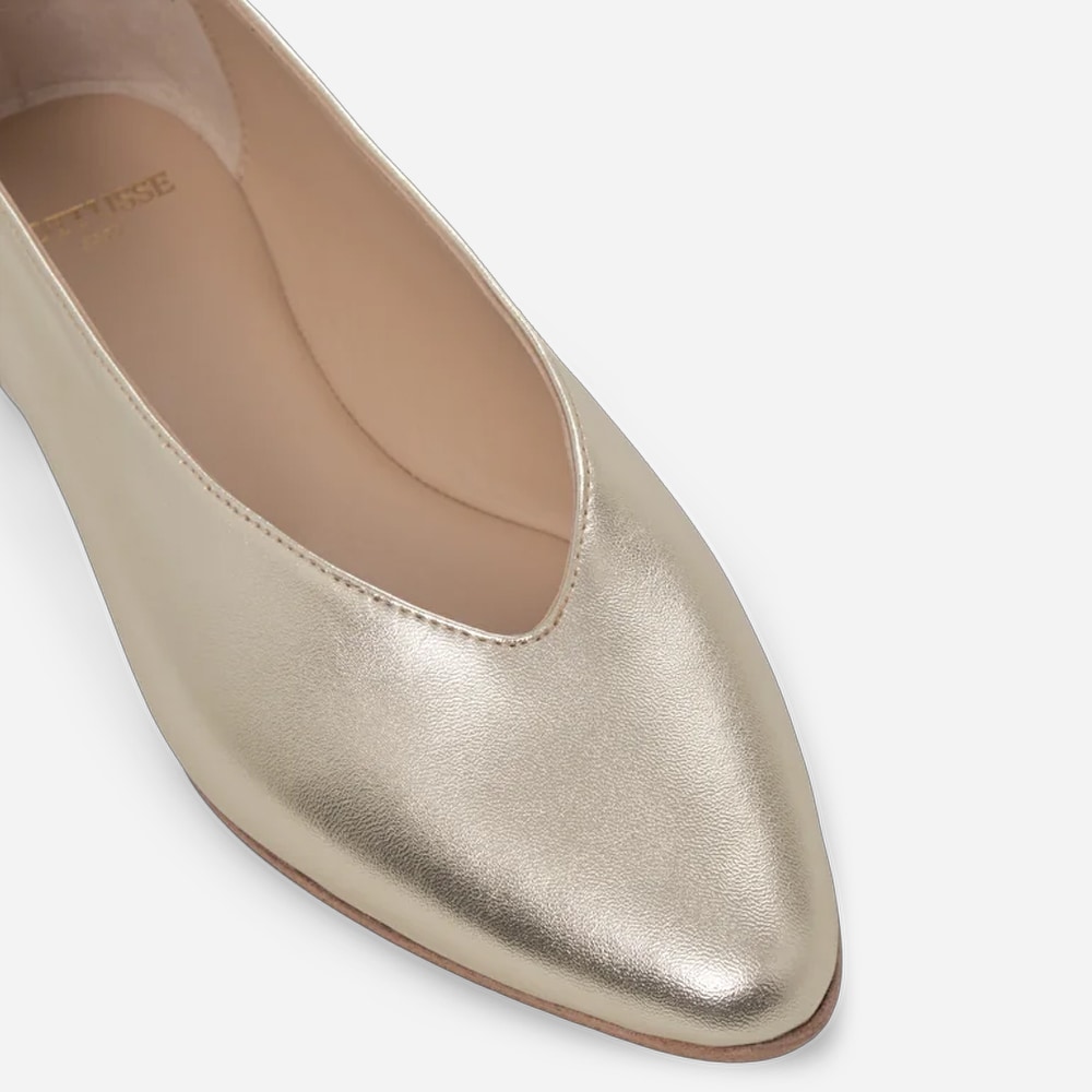 Bel Flat Ballerina - Glam Oro