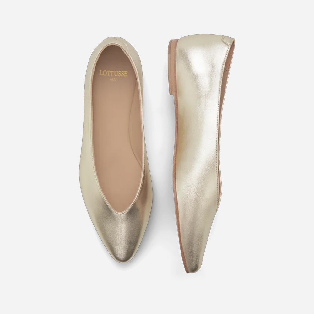 Bel Flat Ballerina - Glam Oro
