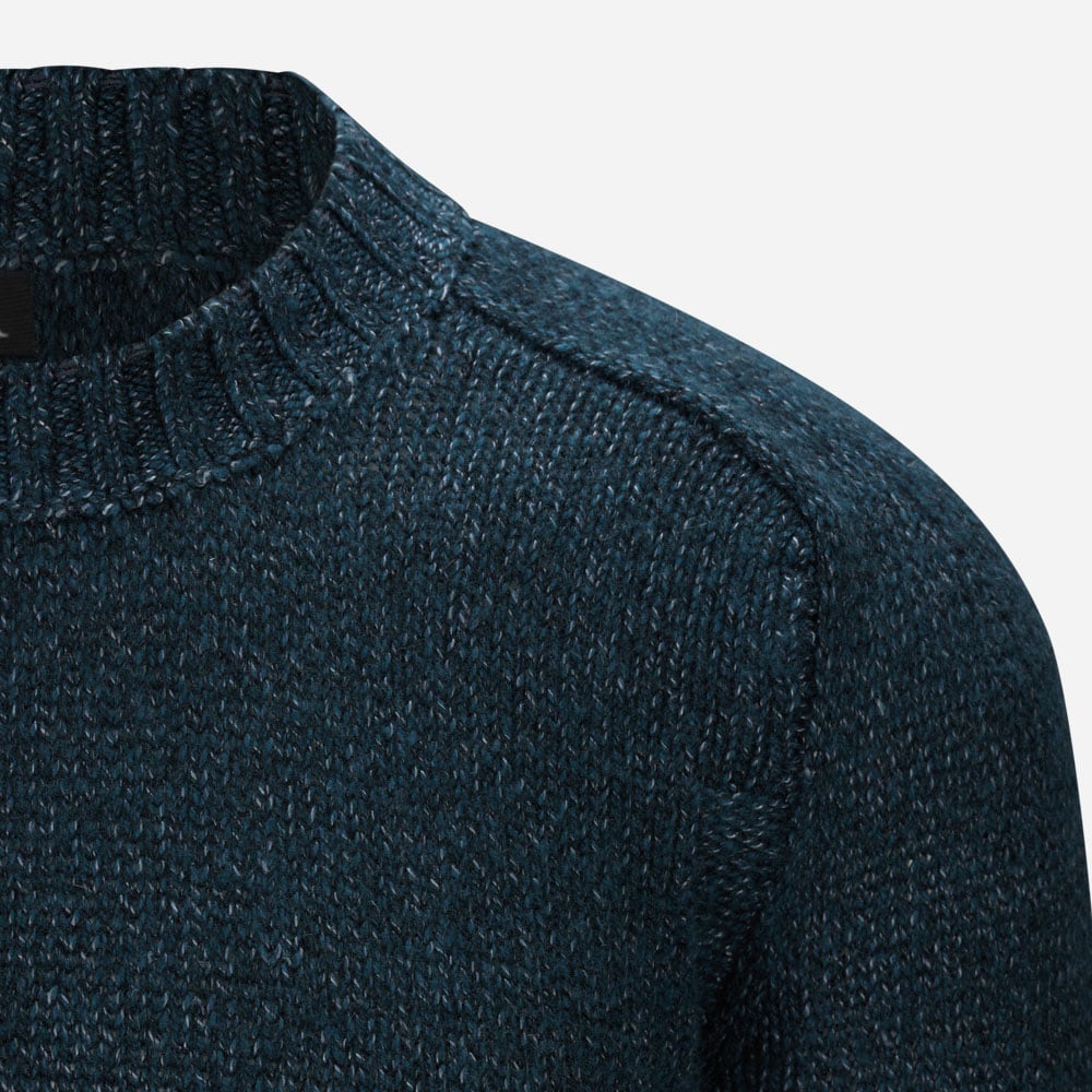 Crewneck Knitwear Dk Grn Sld