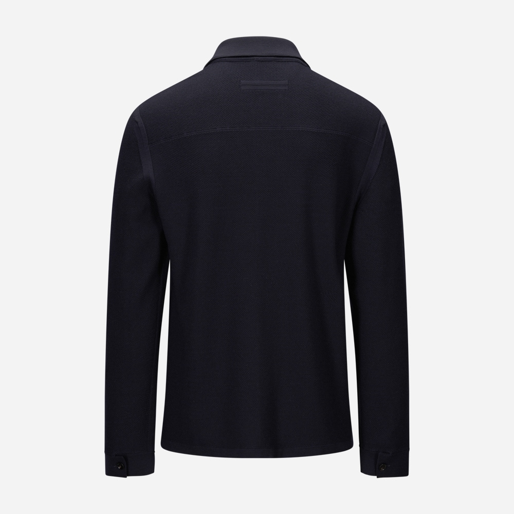 Knitwear Polo Nvy Sld