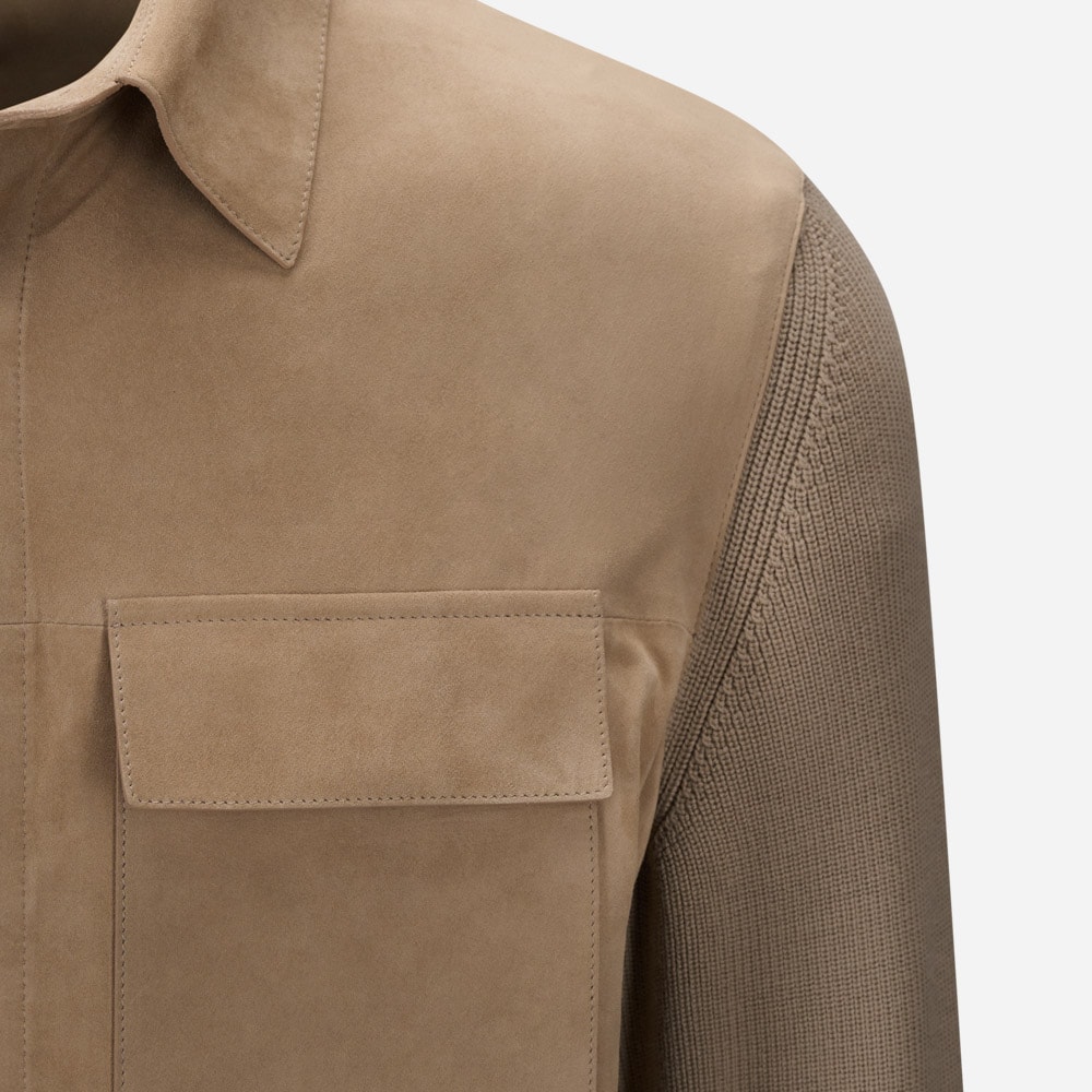 Overshirt Suede - Md Brw Sld