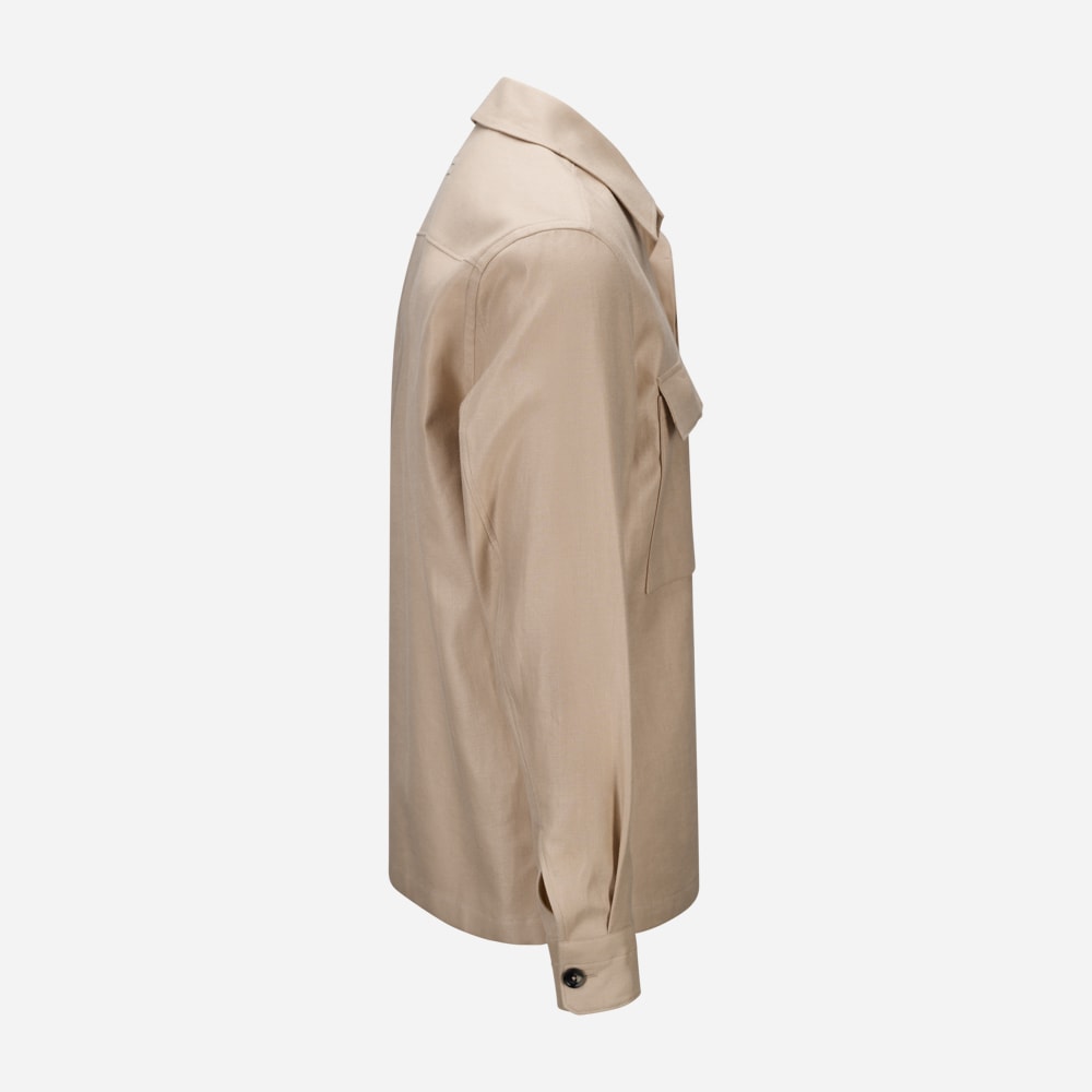 Oasi Lino Overshirt - Md Bge Sld