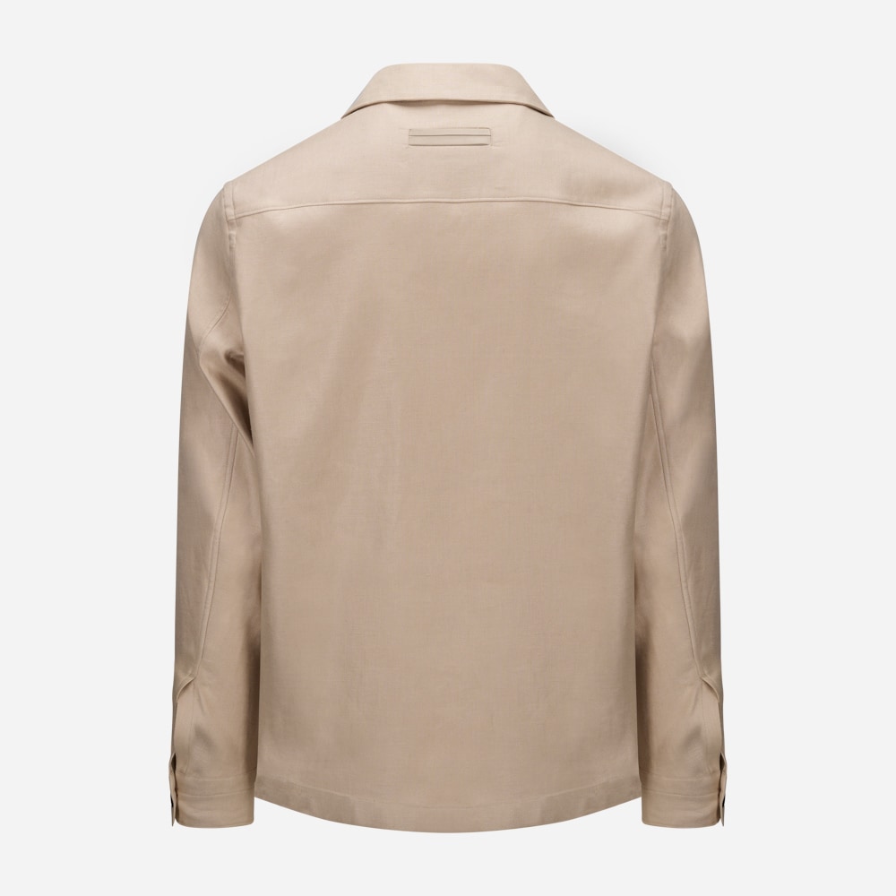 Oasi Lino Overshirt - Md Bge Sld
