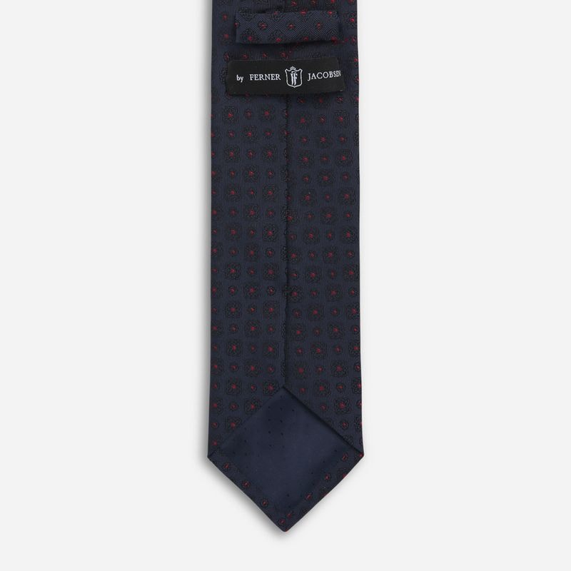 Tie Silk - Navy-Red