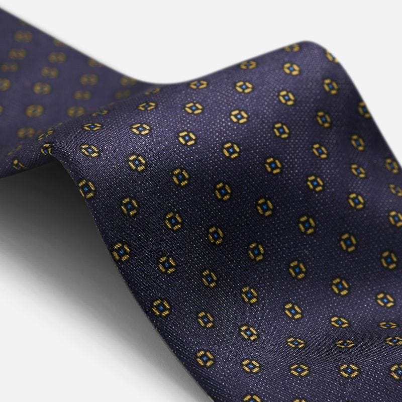 Tie Silk - Blue-Yellow