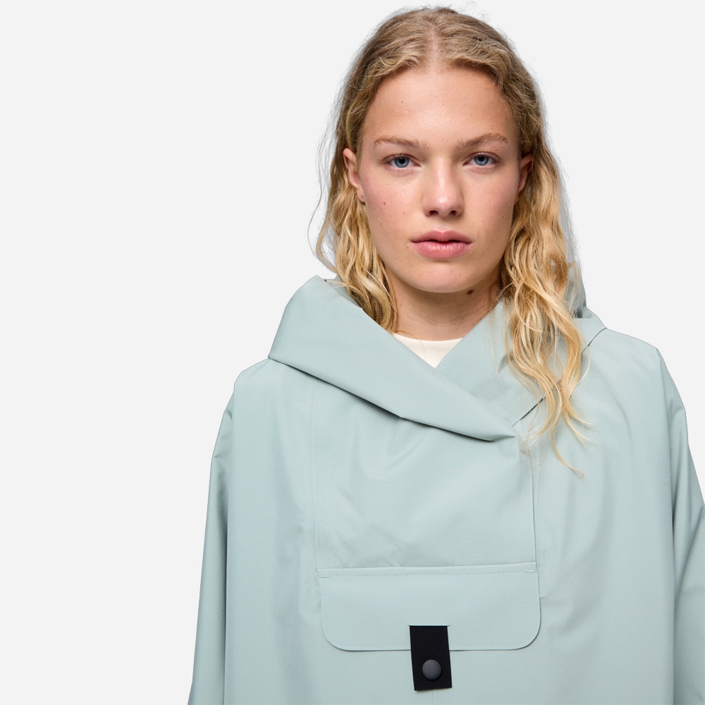 Bergen Poncho - Iceberg Green